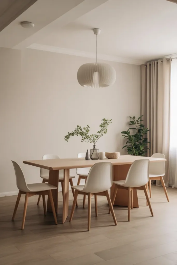  Minimalist Dining Room with Sleek Scandinavian Style