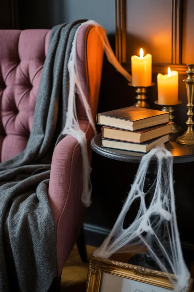  Vintage Candlelit Reading Nook