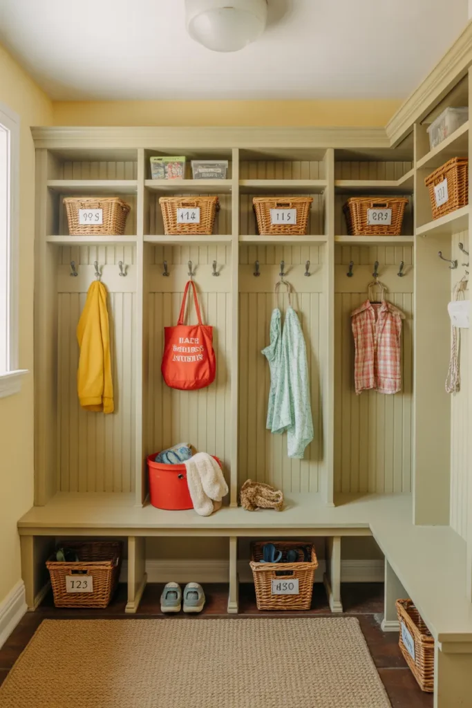 Family-Friendly Mudroom Lockers