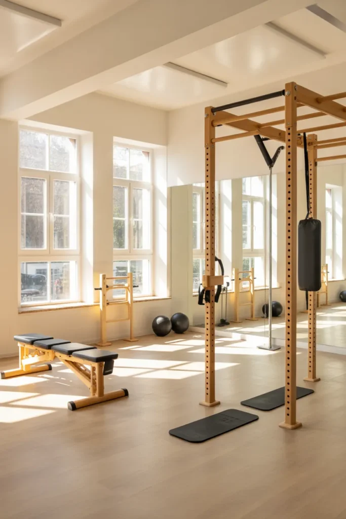 Scandinavian-Inspired Fitness Room