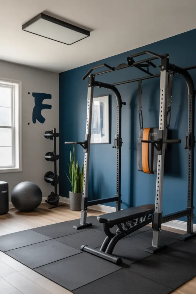 Bold Accent Wall Gym