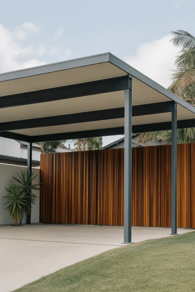  Flat Roof Carport