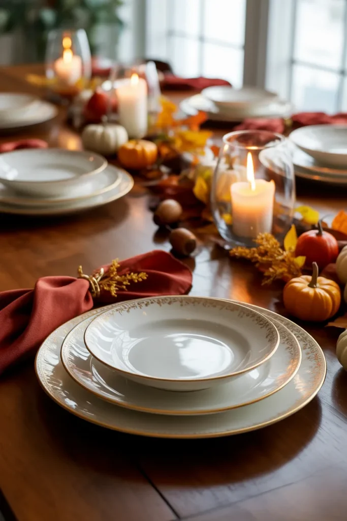  Gold Accented Dinnerware