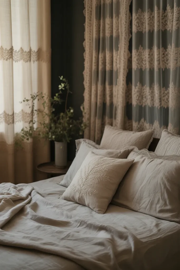   Lace and Linen Layers