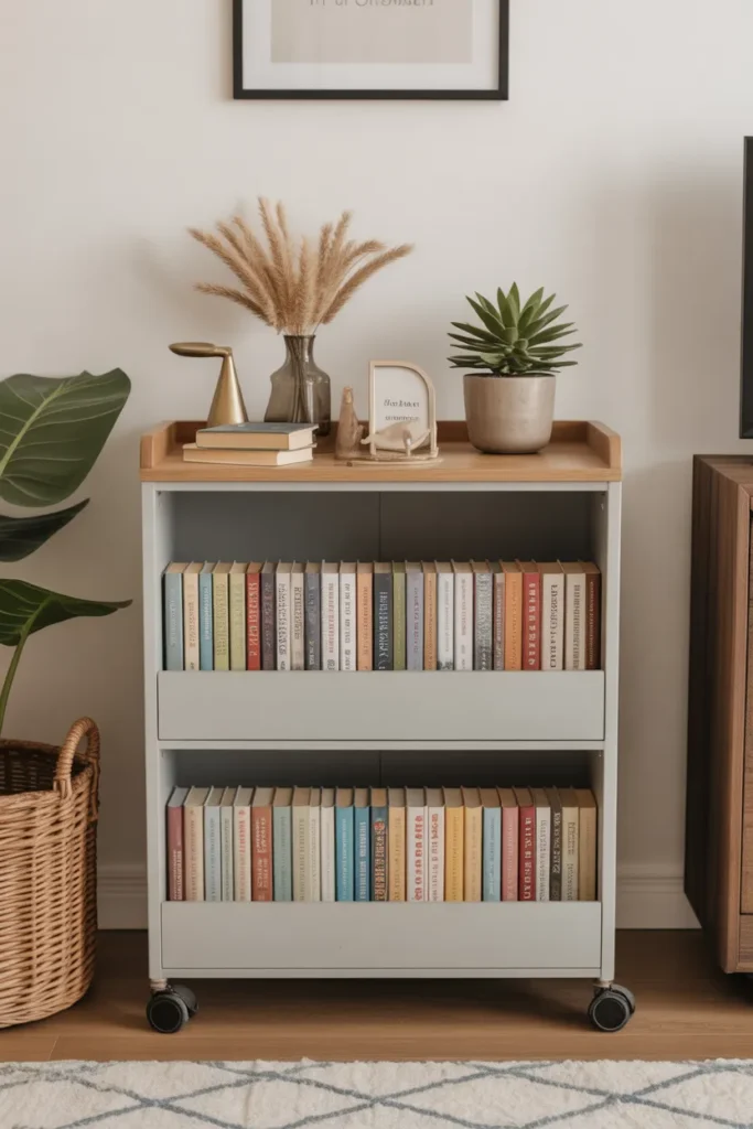  Rolling Cart Book Library