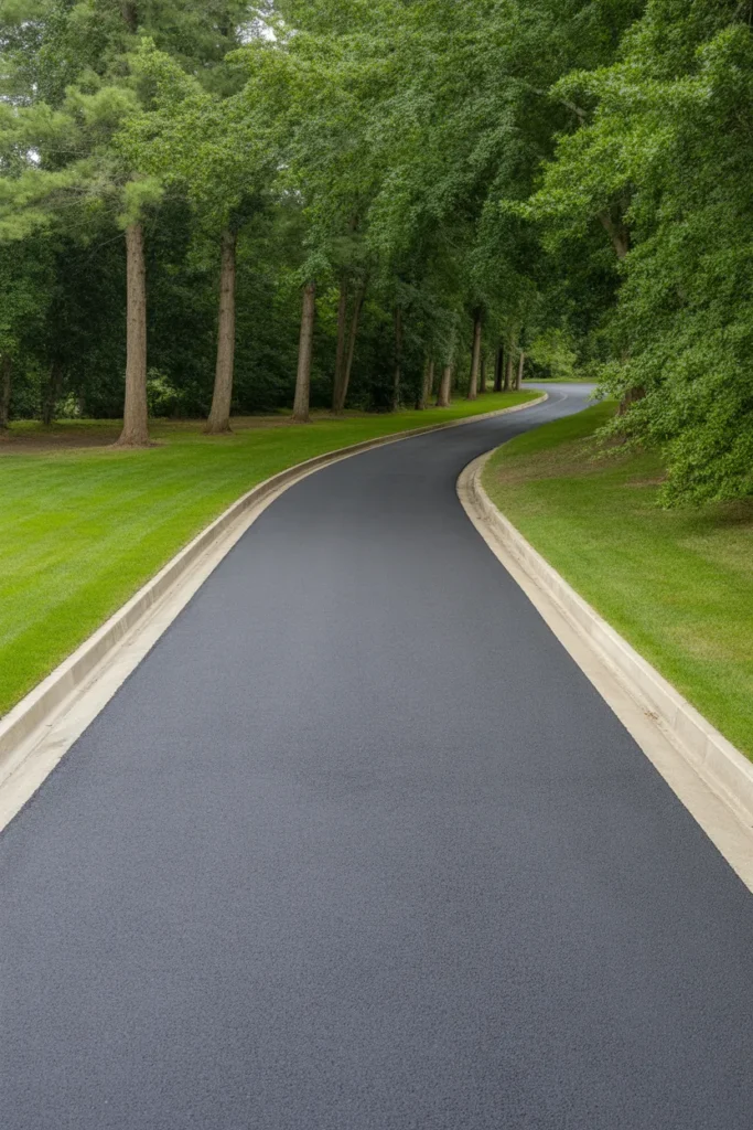  Asphalt Driveway with Clean Edges