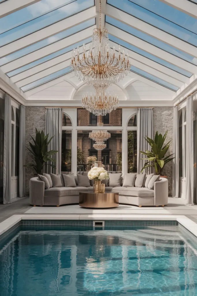  Glamorous Hollywood-Inspired Pool House
