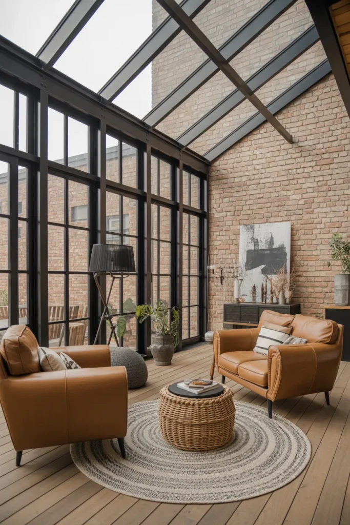  Industrial Modern Sunroom