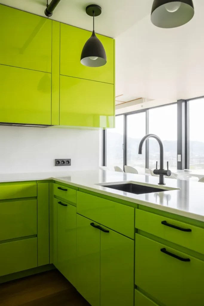 Lime Green for a Vibrant Touch