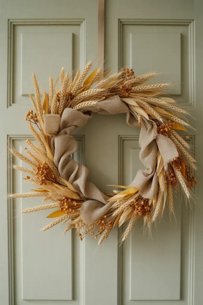 Sun-Kissed Wheat Wreath