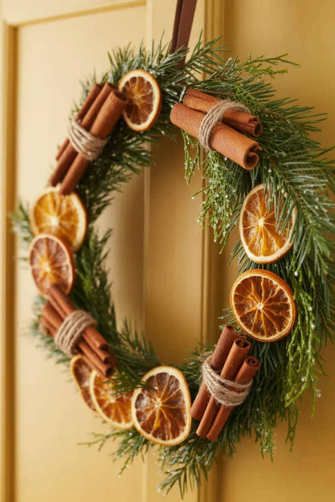 Cinnamon Stick & Orange Slice Wreath
