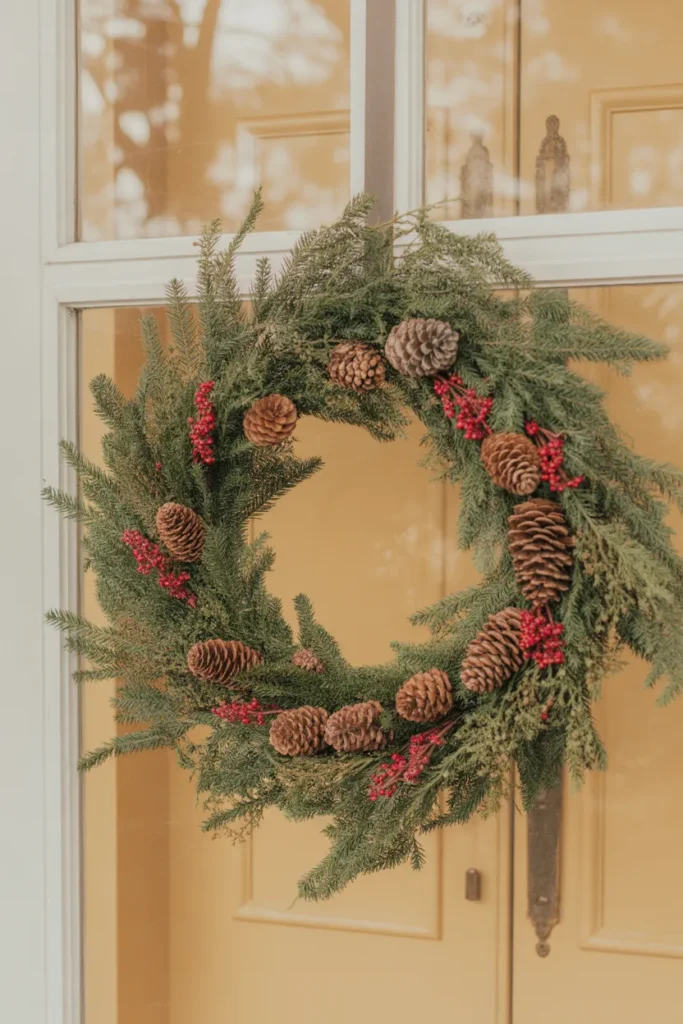 Classic Pinecone & Evergreen Wreath