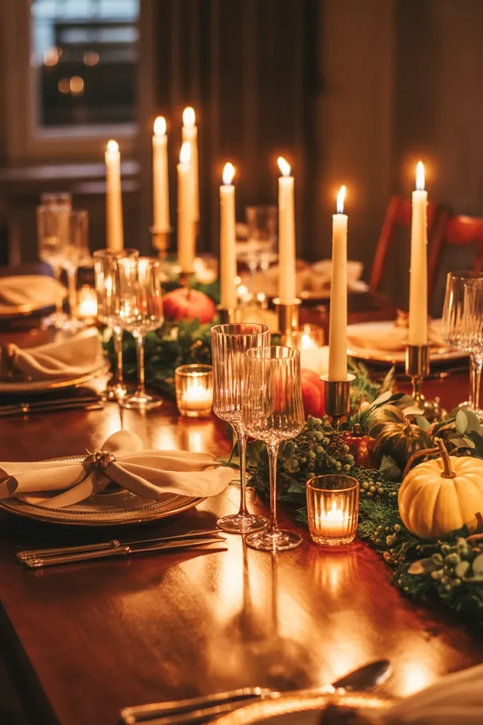 Cozy Candlelit Dinner