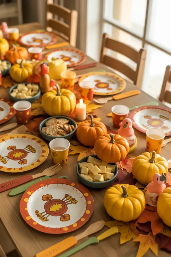 Harvest-Inspired Tablescape for Kids