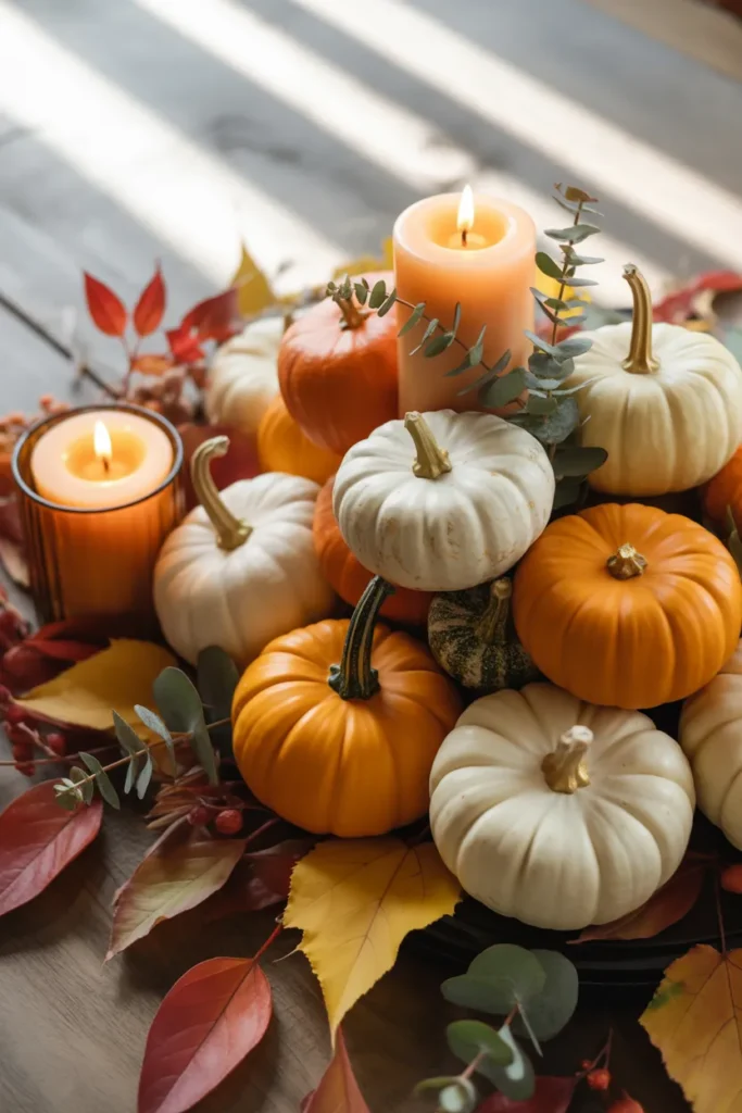 Pumpkin-Themed Centerpiece