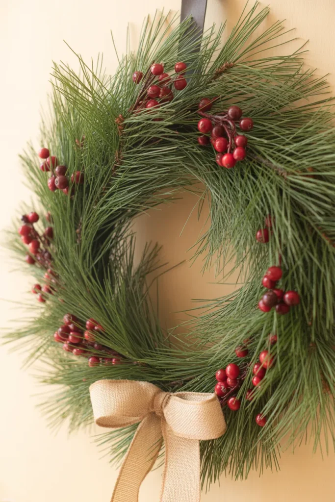White Pine & Cranberry Wreath