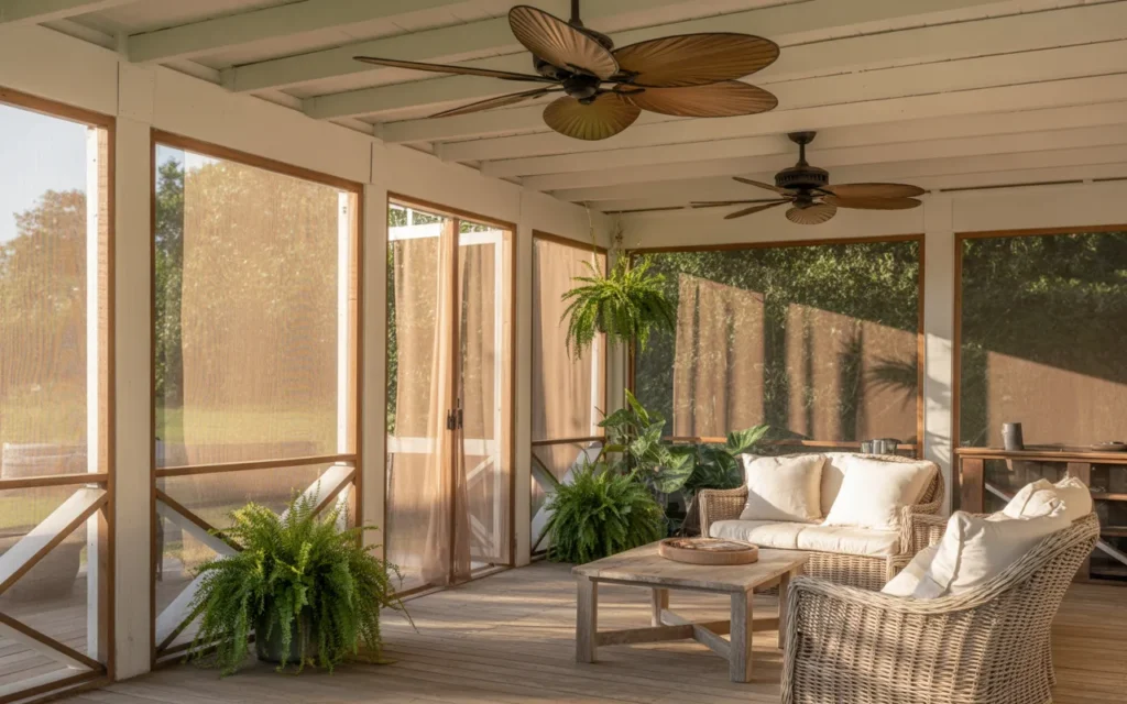 screened in back porch ideas