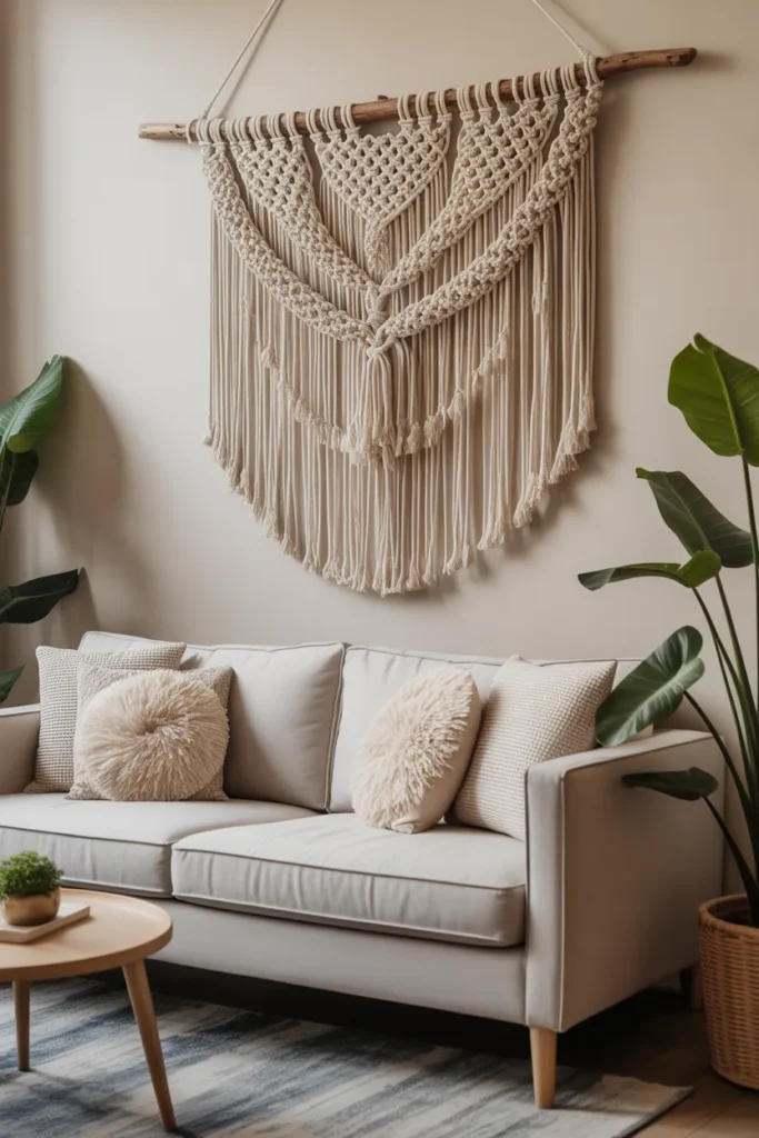 Macramé Wall Hanging for a Boho Touch