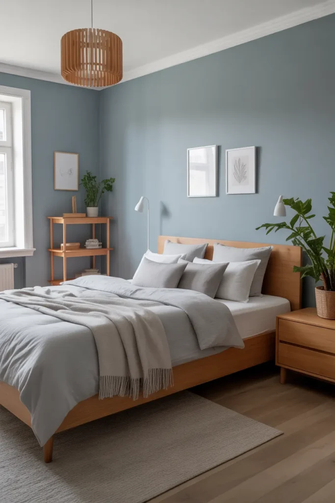 Blue and Gray Scandinavian Style