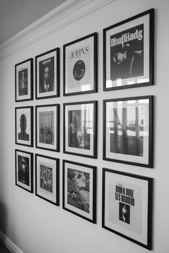 Create a Minimalist Black-and-White Album Wall