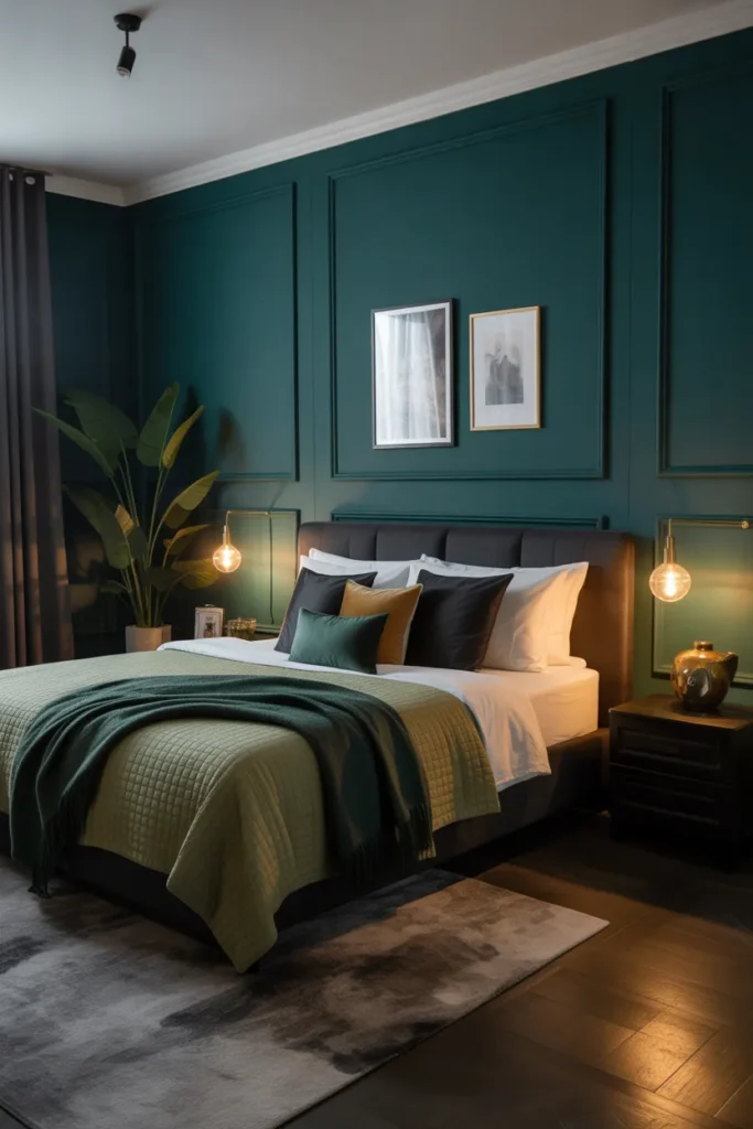 Dark Teal & Moss Green Moody Haven