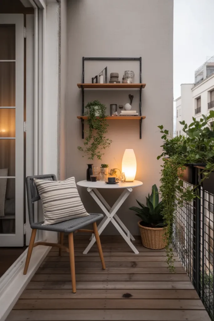 Small Balcony Coffee Nook