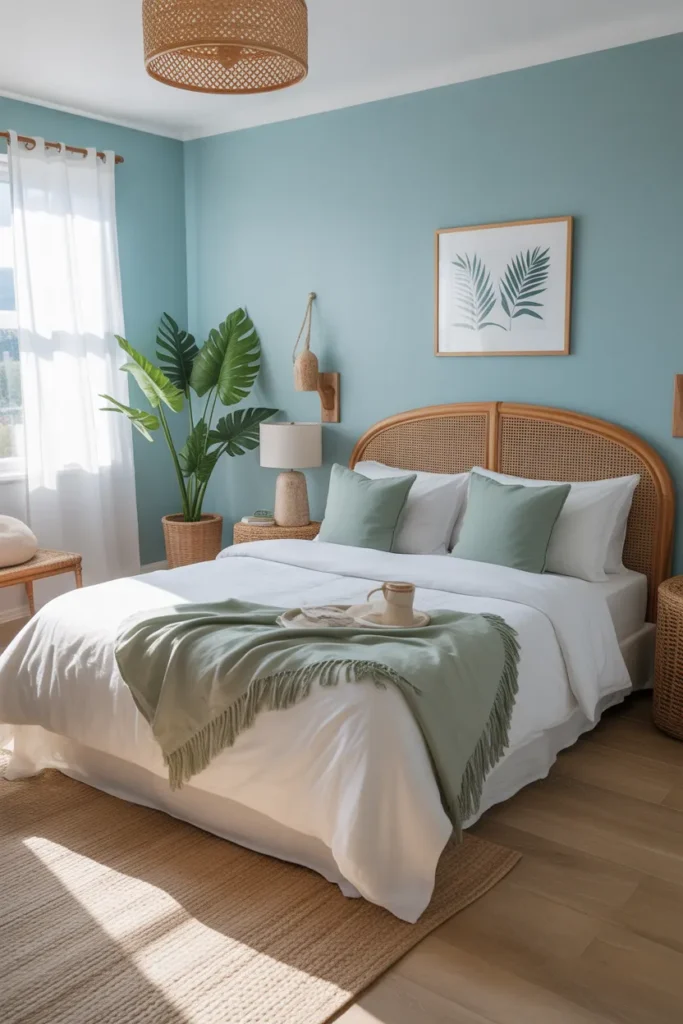 Sky Blue & Fern Green Fresh Retreat
