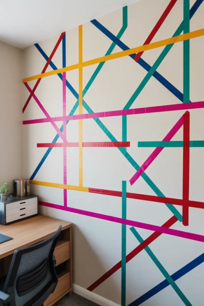 Washi Tape Wall Patterns