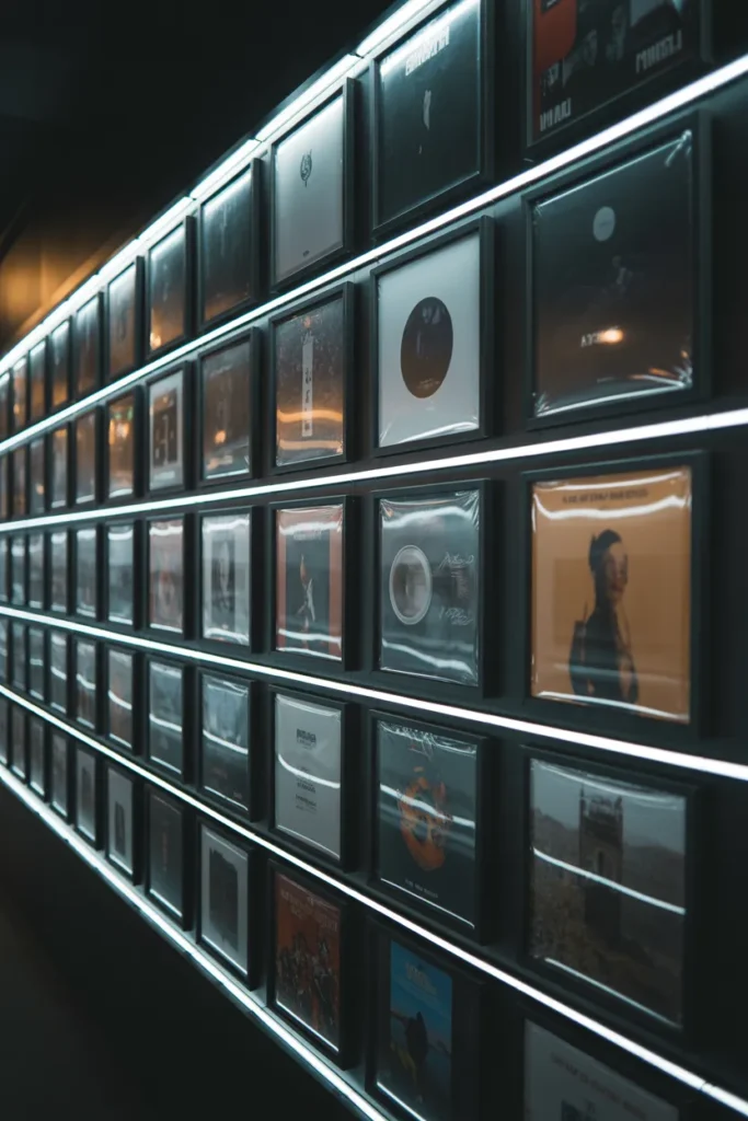 Combine Albums with LED Lighting for a Modern Look