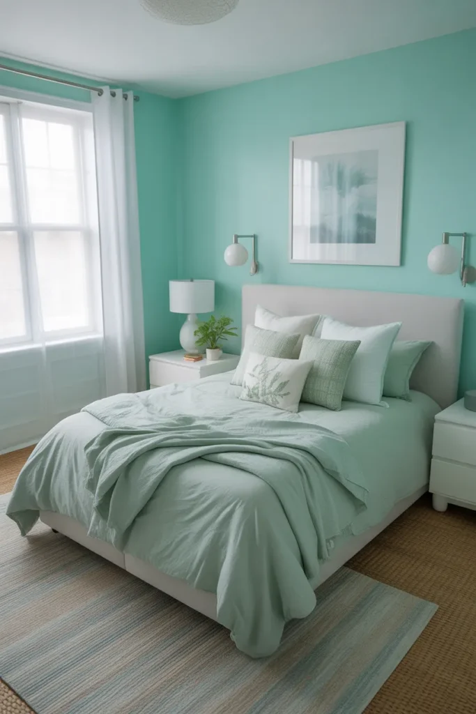 Aqua Blue & Light Green Airy Refresh