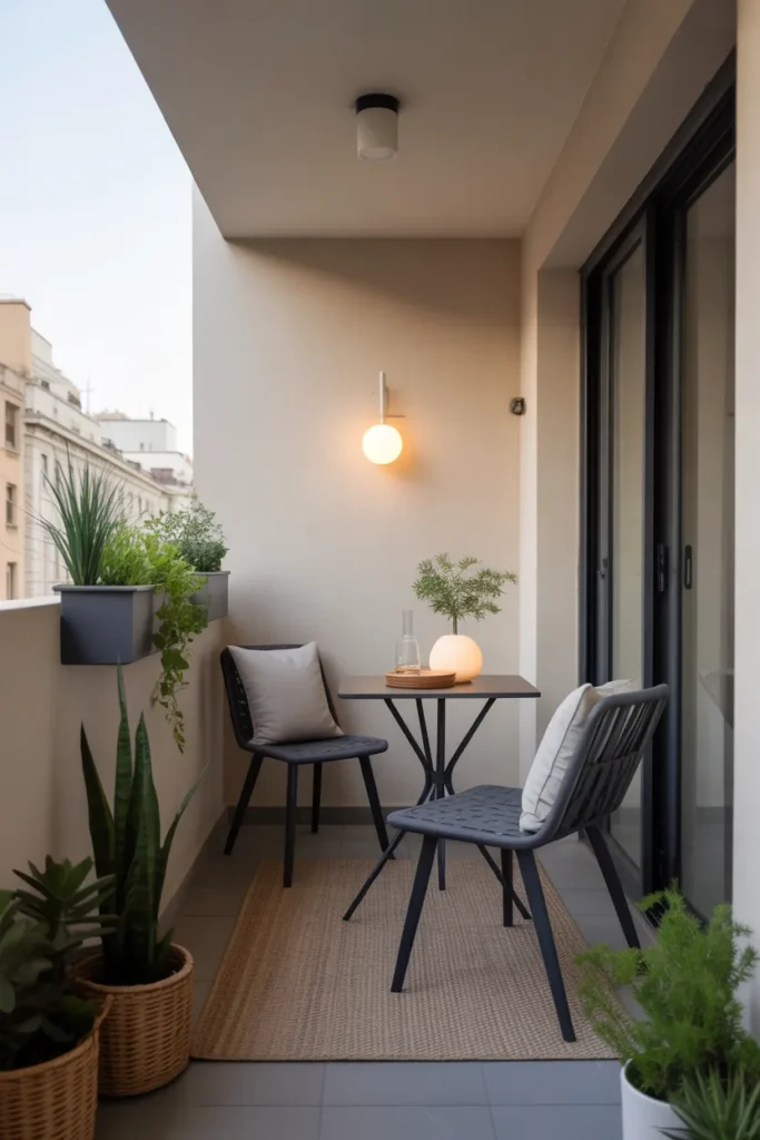 Minimal Cozy Balcony Design