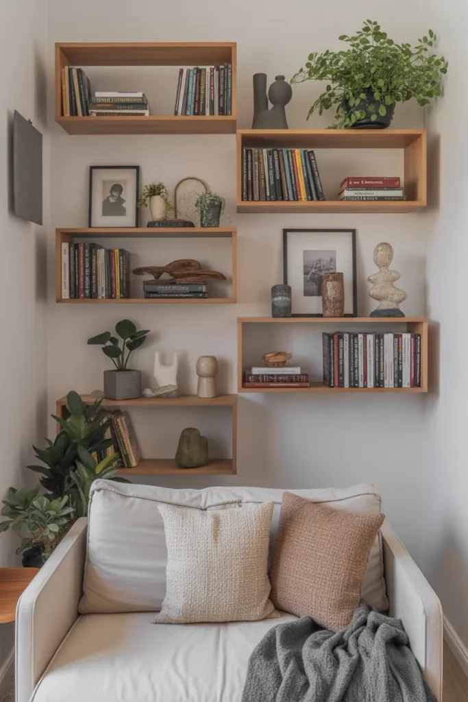 Wall-Mounted Bookshelves for Style and Function
