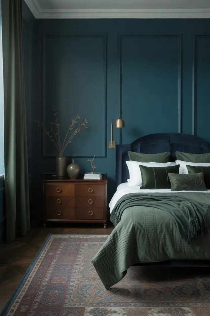 Deep Blue & Hunter Green Sophisticated Blend