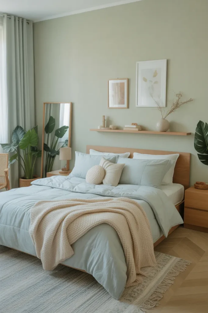 Baby Blue & Pale Green Gentle Retreat