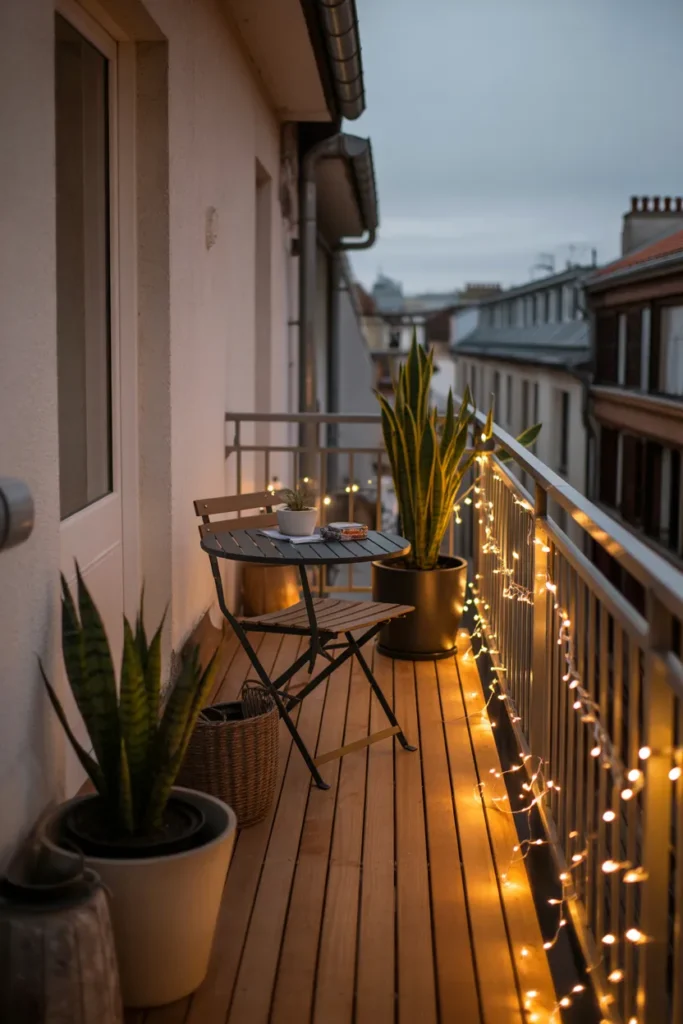 Fairy Light Railing Decor