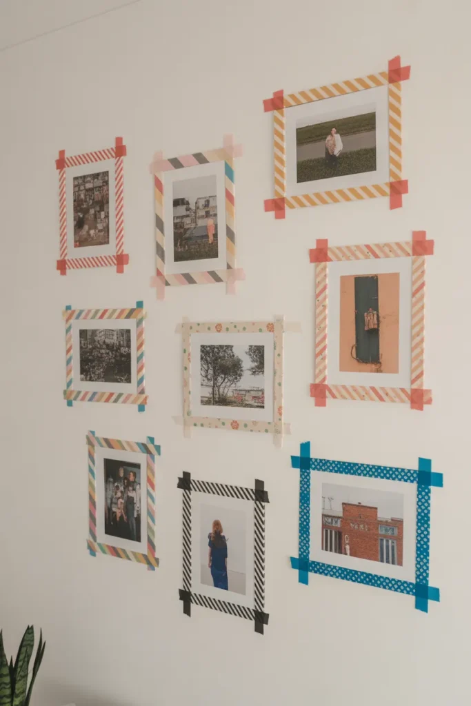 Washi Tape Photo Frames