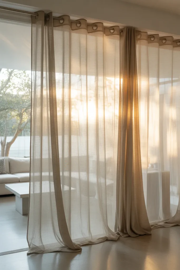   Curtains with Light Fabrics