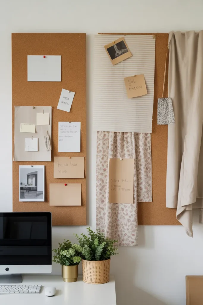 Fabric-Covered Cork Boards