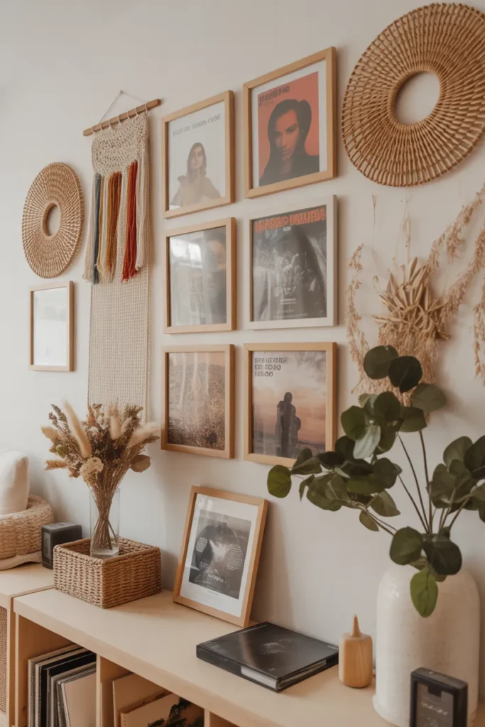 Create a Boho-Style Album Display with Natural Elements