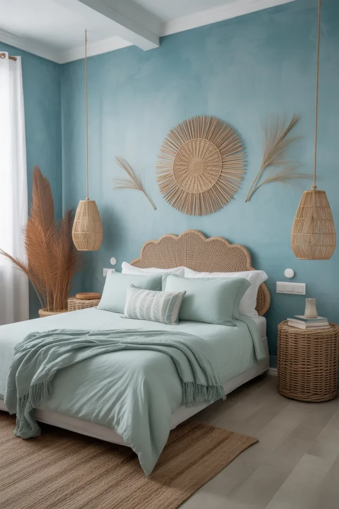 Ocean Blue & Mint Green Relaxed Coastal Style