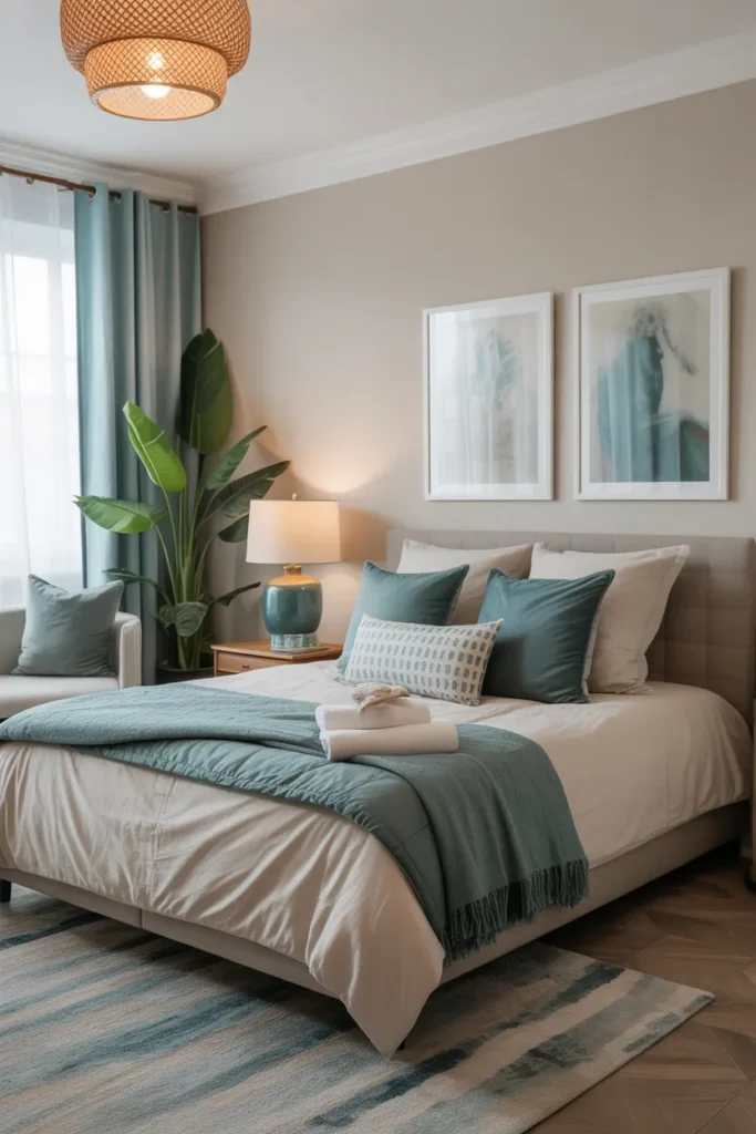 Teal Accents for a Fresh Feel