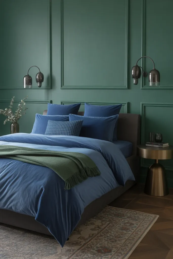 Sapphire Blue & Pine Green Rich Comfort