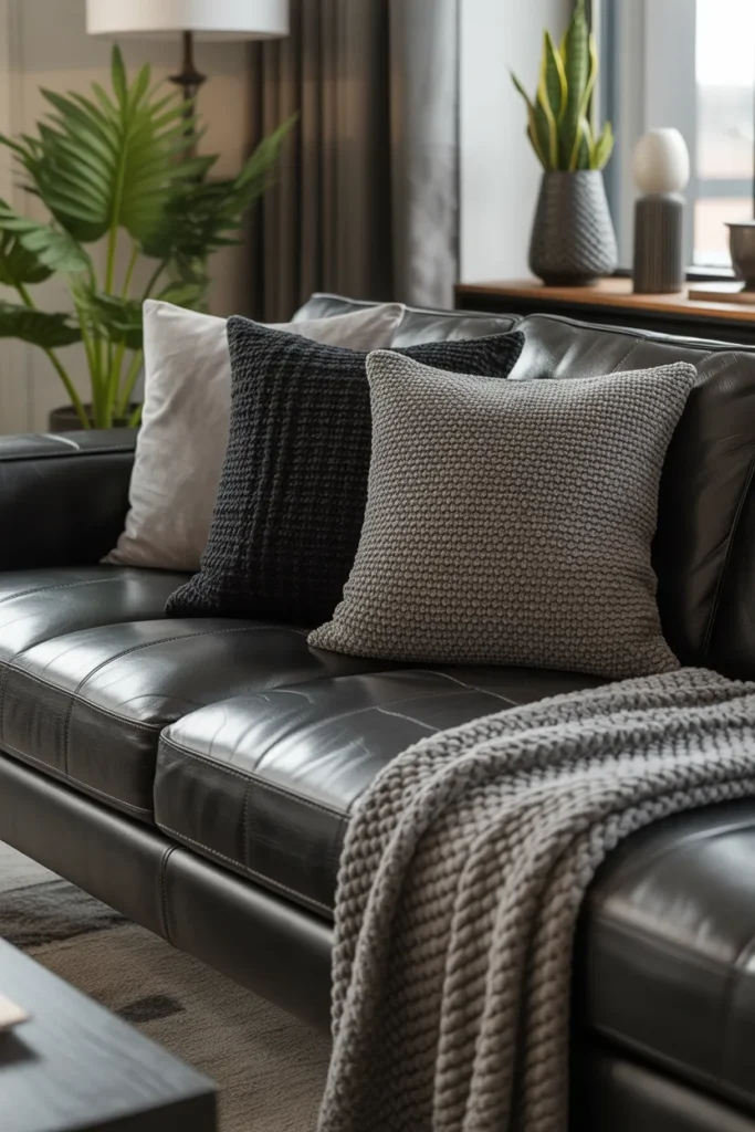 Textured Throw Pillows and Blankets