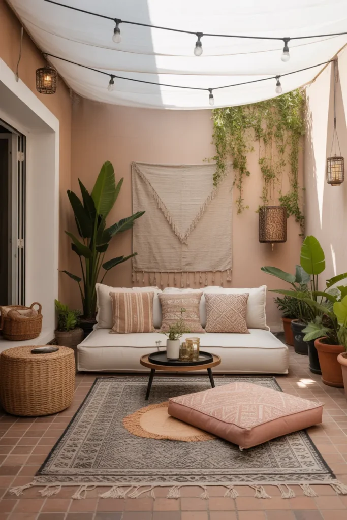 Boho Floor Seating Corner