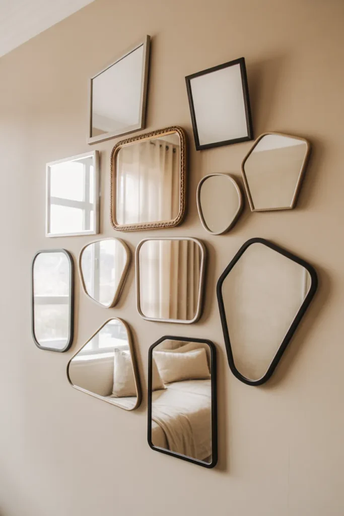 Gallery-Style Mirror Wall