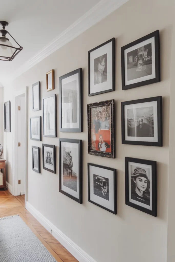 Gallery Wall with Personal Photos