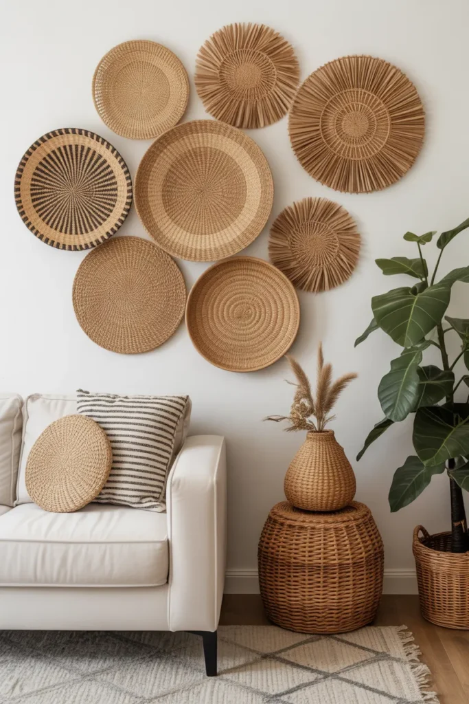 DIY Woven Wall Baskets