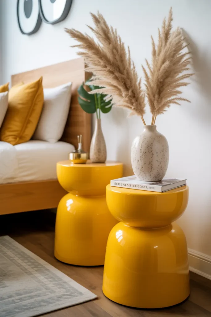 Yellow Area Accent Furniture for Eclectic Design