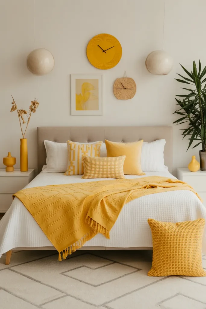 Sunshine Yellow Décor for a Joyful Bedroom Theme