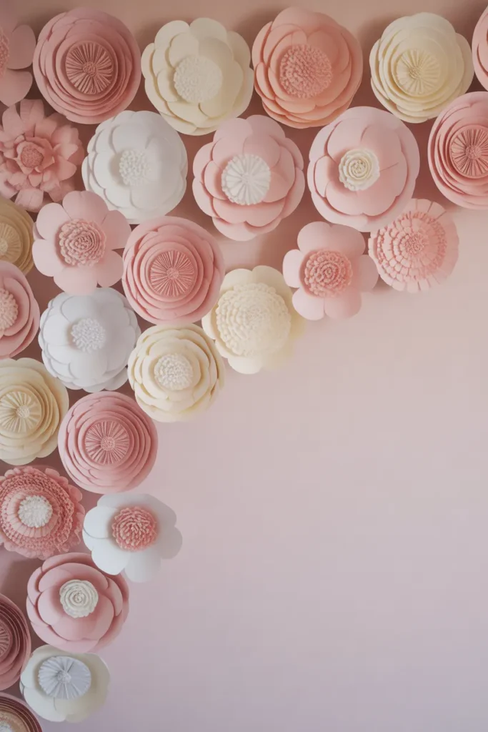 DIY Paper Flower Wall Art